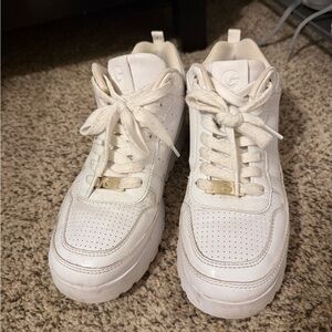 GBG Los Angeles Women's White Hightop Sneakers Shoes
